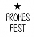 Frohes Fest Bügelbild